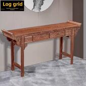 红木头箱鸡翅木条箱中殿实木祭坛中国古玩桌香箱佛桌入口桌