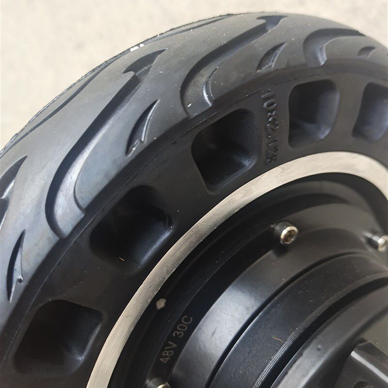 新澳玛 10寸无刷轮毂电机24V36V48V500W电动滑板车鼓刹电机蜂窝胎