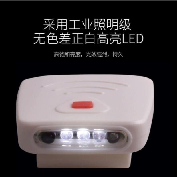 感应头灯夹帽灯强光户外帽子帽檐灯夜钓充电式led迷你钓鱼灯