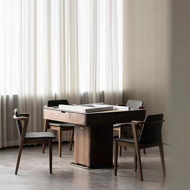 新中式实木麻将桌全自动电动麻将饭店会所民宿包厢专用定制现货款