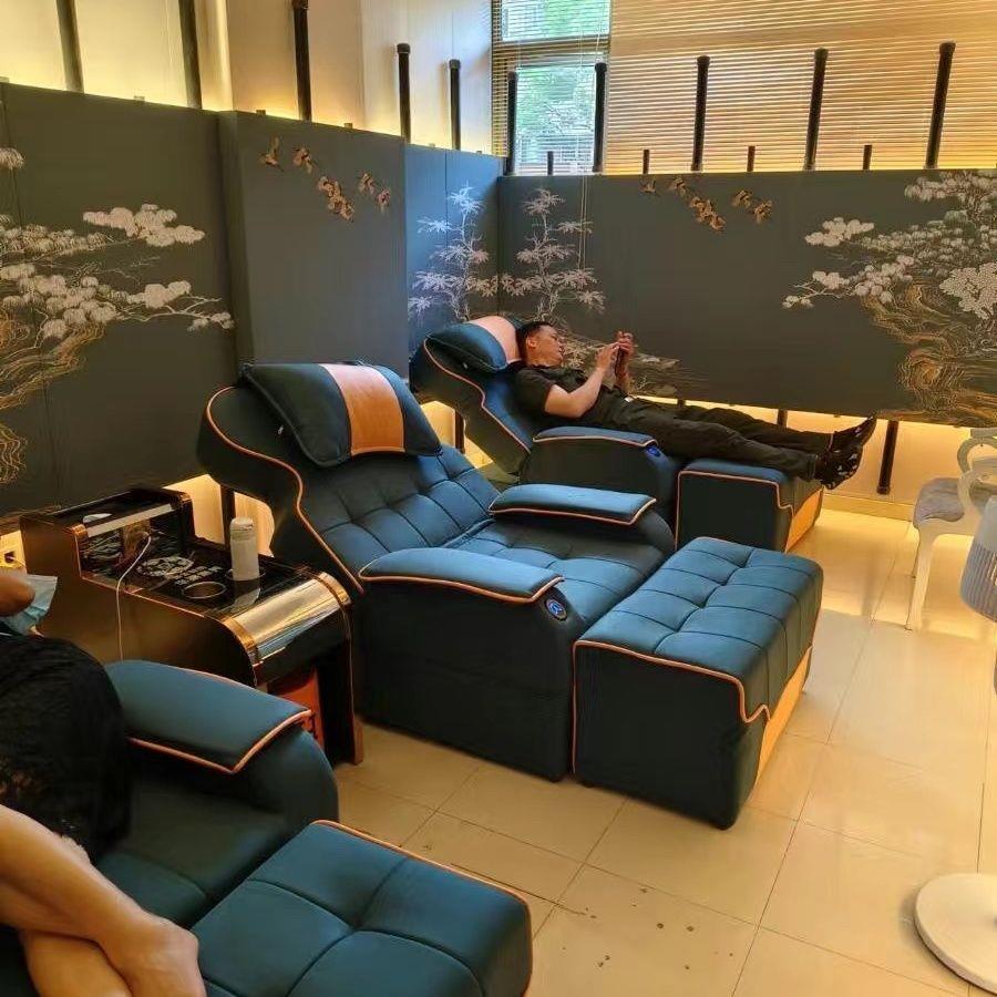 足疗按摩沙发洗脚按摩床一体床美足美脚沐足美容椅电动足浴可躺椅