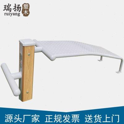 塑木户外健身器材小区广场公共老年人仰卧板单人腹肌板室外公园