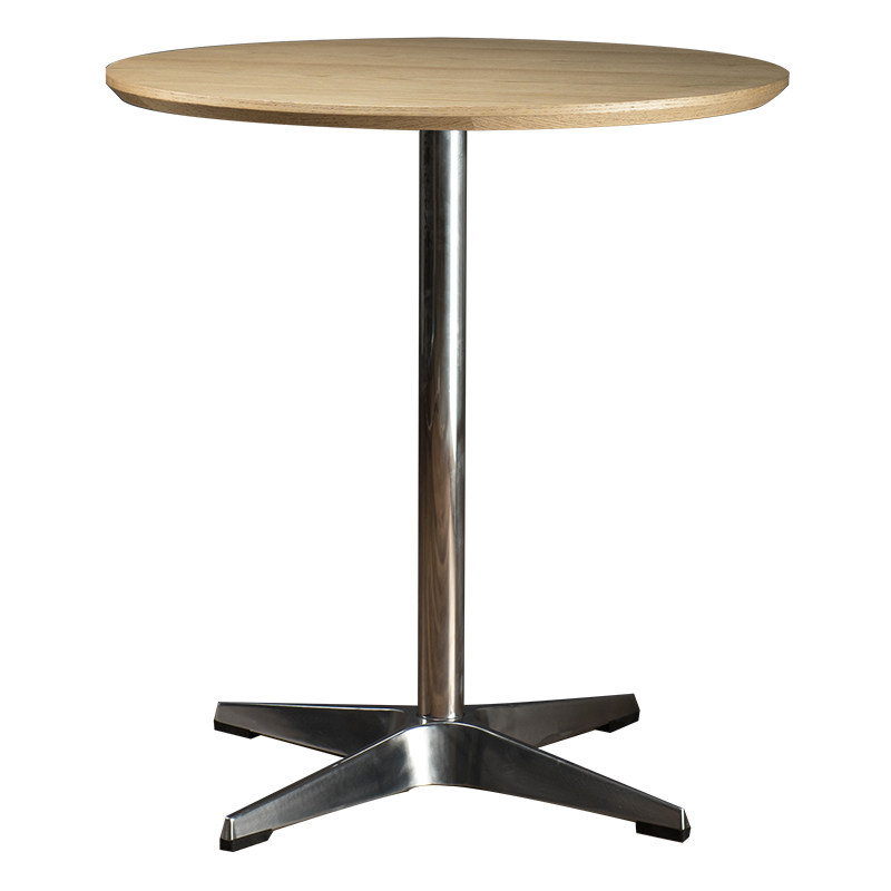 德宜客北欧简约桌子胡桃色咖啡厅餐桌不锈钢餐厅桌商用洽谈小圆桌,住宅家具,板木餐桌,淘宝优惠券,粉丝福利购,淘宝优惠卷