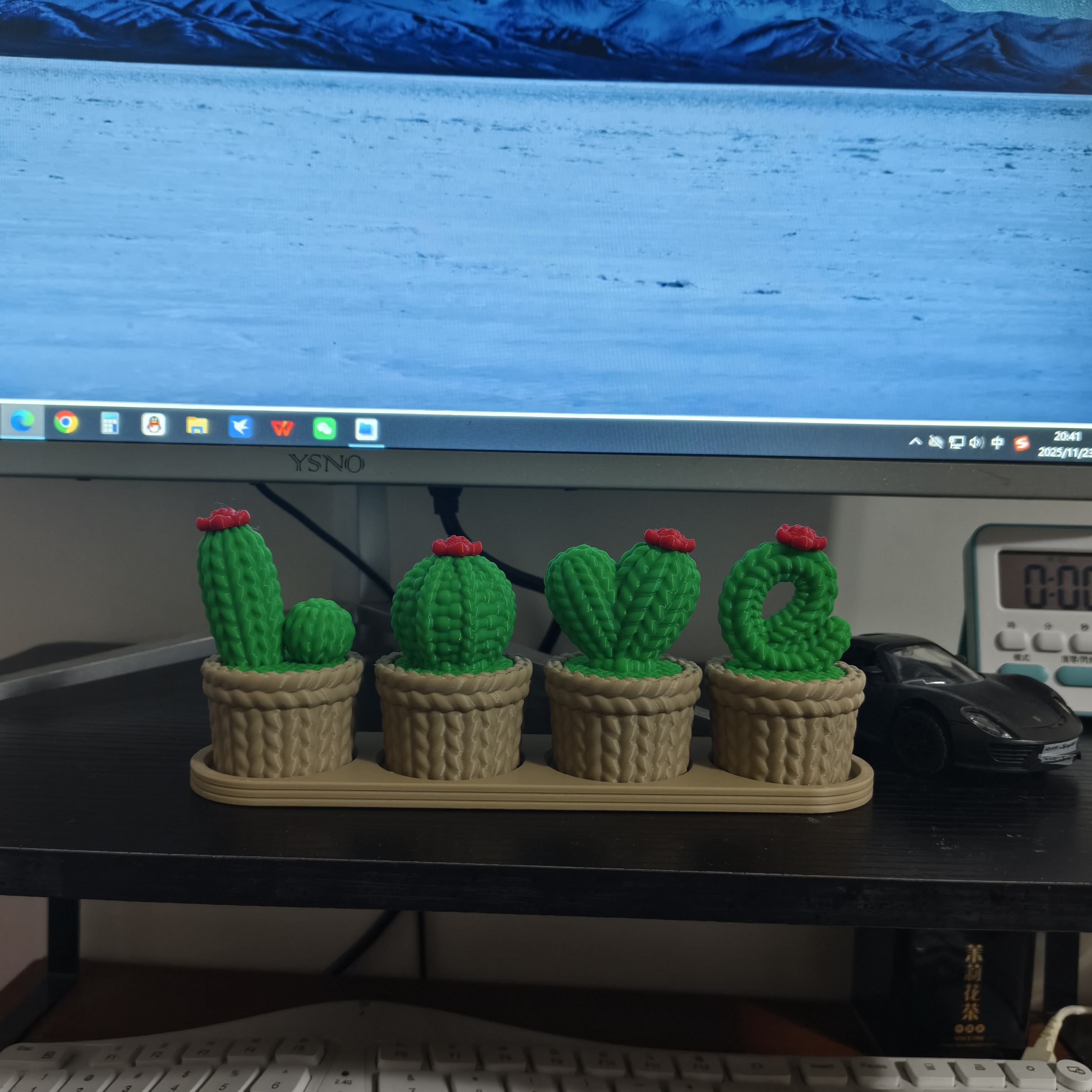 打工人办公室桌搭摆件情侣恋爱小礼品首饰盒回形针戒指储物收纳