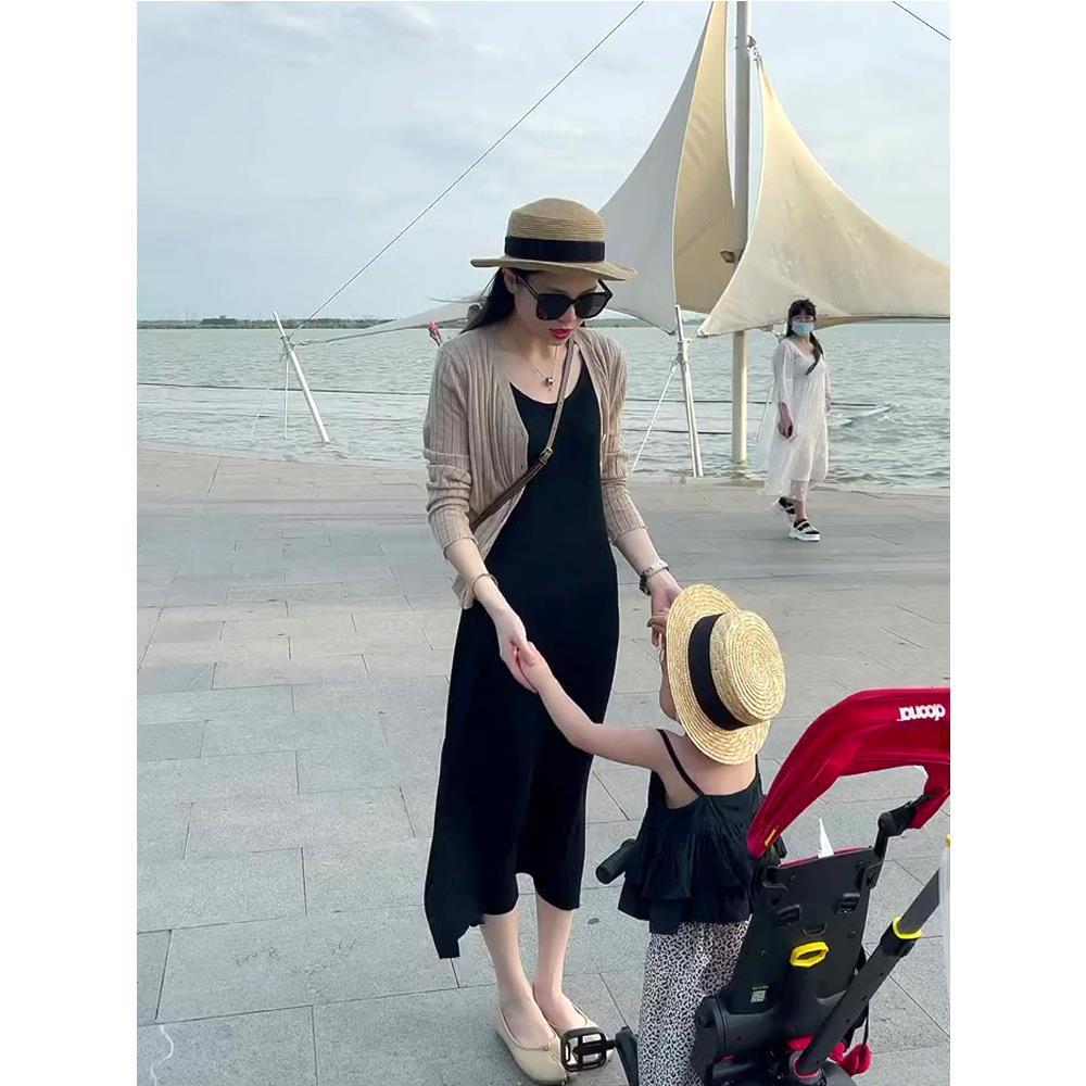 冰丝针织防晒开衫女夏薄款空调衫外搭罩衫外套配吊带连衣裙的上衣