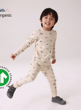 be organic【新年特辑秋衣秋裤套装】儿童GOTS认证有机棉长袖长裤