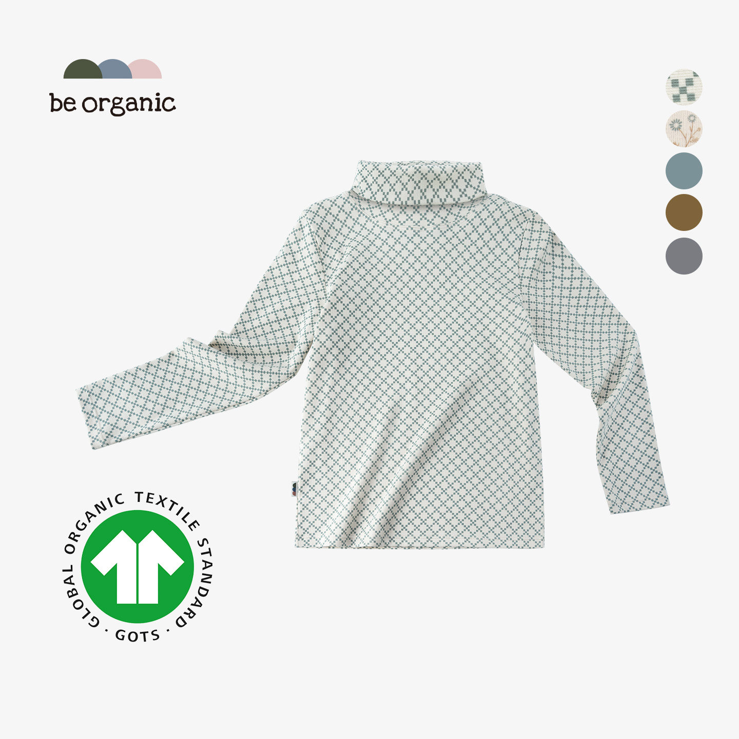 be organic【长袖高领衫】儿童GOTS认证有机棉上衣打底T恤秋冬新,童装/婴儿装/亲子装,T恤,淘宝优惠券,粉丝福利购,淘宝优惠卷