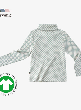 be organic【长袖高领衫】儿童GOTS认证有机棉上衣打底T恤秋冬新