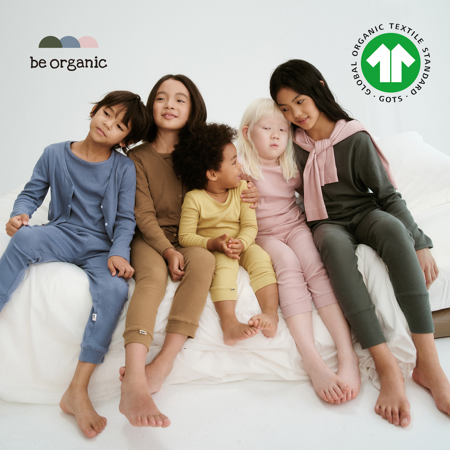 有机棉套装男童女童秋衣内衣外套