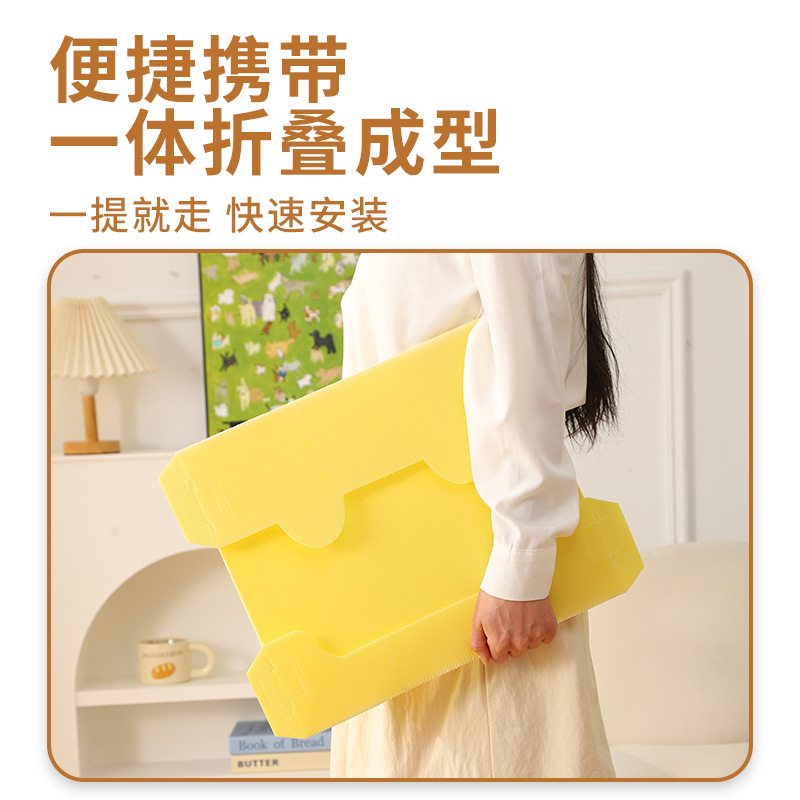 新品月抛猫砂盆 防水PP可折叠开放式猫厕所一次性猫砂盆现货