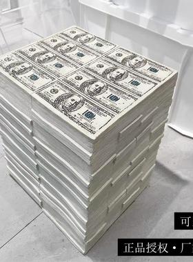 网红美金凳nigo同款换鞋凳实用装饰品送礼店铺招财落地摆件样板间