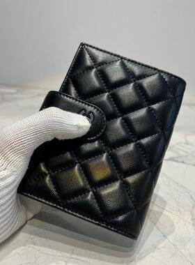 小香菱格A7黑色真皮羊皮记事本笔记本便携日记本记录簿替换活页