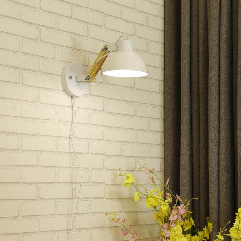 免打孔免安装 带插头超亮壁灯 可调光遥控北欧壁灯免布线床头灯