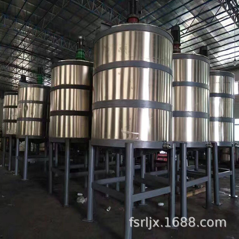 广东福建1-10吨胶水搅拌罐 液体搅拌釜 平台式不锈钢储罐