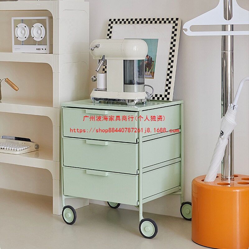 北欧ins简约移动收纳床头柜