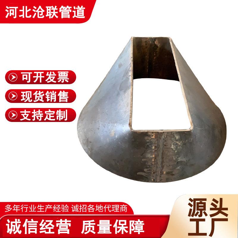 不锈钢风机口方变圆通风管道法兰连接天圆地方变径锥型天圆地方