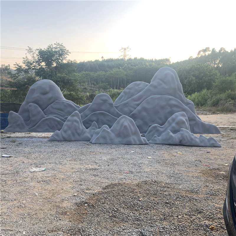大型玻璃钢假山落地雕塑