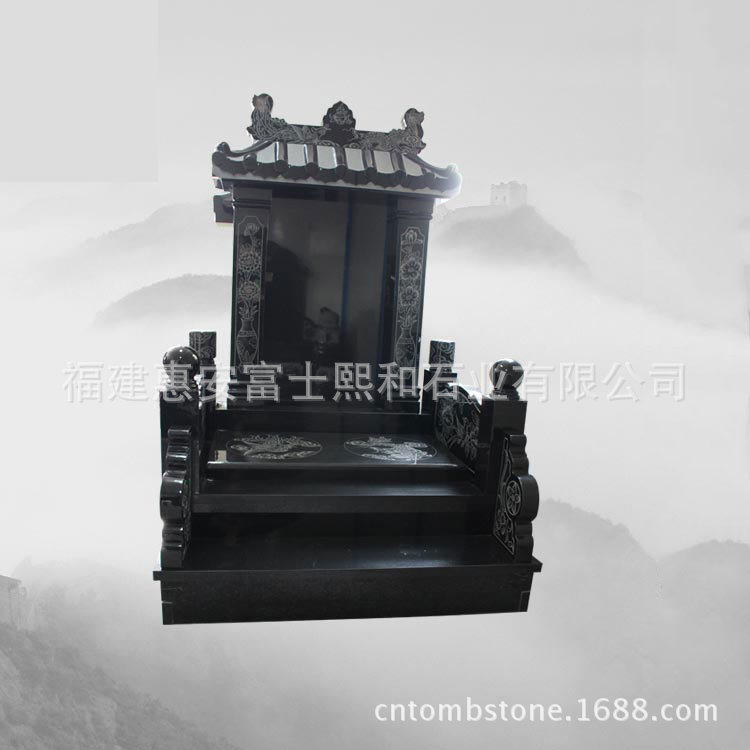 山东莱芜墓碑南安水头墓碑雕刻厂定zuo直销各式山西黑石碑