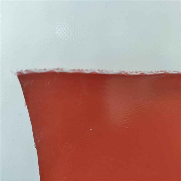 厂家直销1.5mm厚硅胶材料耐高温做风管软接用的阻燃涂覆布