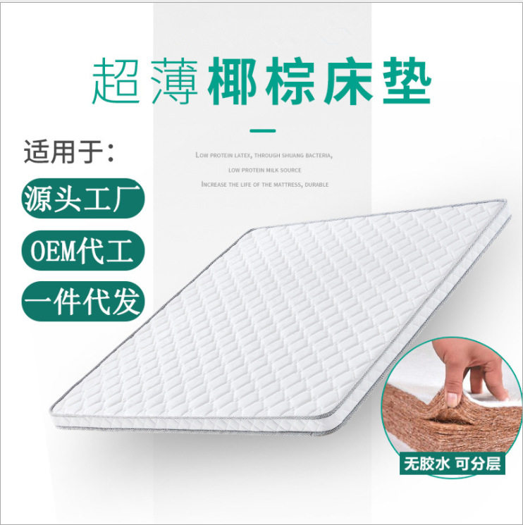 椰棕床垫无胶3E椰梦维薄棕垫学校宿舍学生单双人硬床垫榻榻米直销