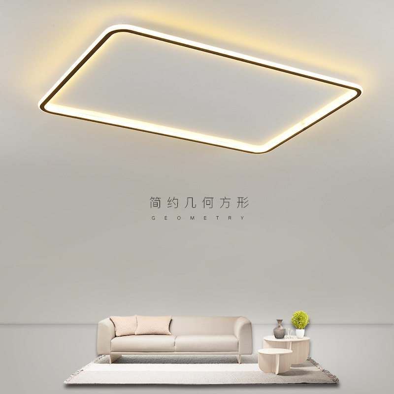 极简LED心形侧发光卧室吸顶灯