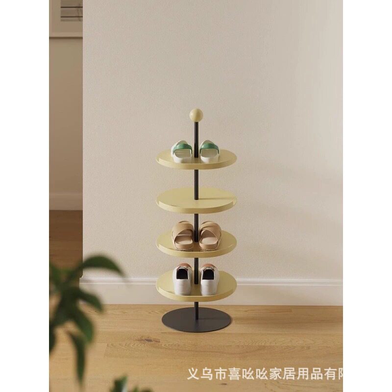 网红奶油色创意鞋架入户家用门口多层鞋子收纳进门落地简易鞋架