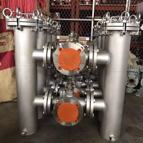 SVS20双桶切换过滤器对焊焊接异径T型欣弘阀门