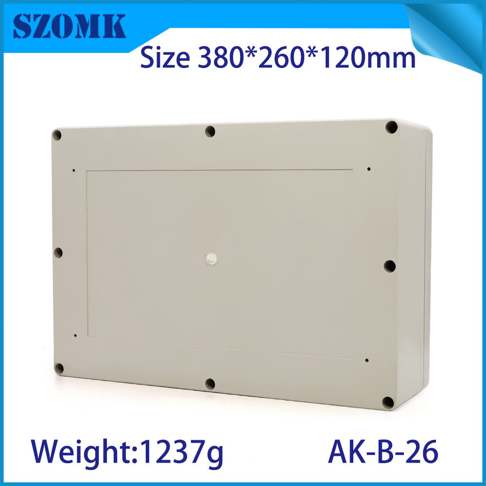 电源安防工程塑料防水盒B26/电子塑料外壳/仪表外壳380*260*120