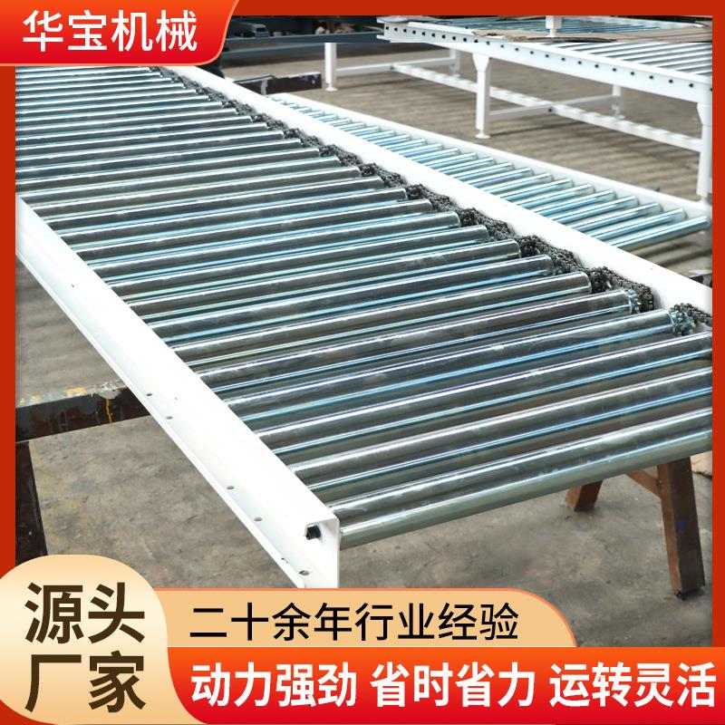 定制无动力滚筒线输送机生产流水线滑梯卸货不锈钢滚筒输送机现货