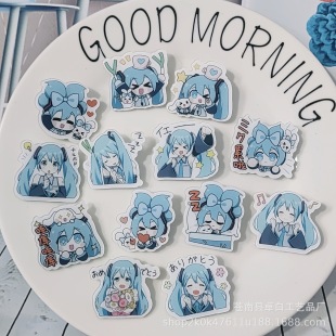 饰礼物初音殿下贴片可 初音未来亚克力可爱徽章初音胸针背包装