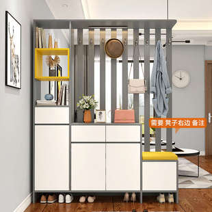 进门门厅柜鞋柜玄关柜客厅入户屏风隔断间厅柜简约现代挂衣帽柜架