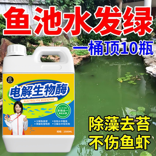 除绿水鱼池鱼缸除藻剂去苔剂去绿藻青苔清除剂水藻褐藻浮萍净陆