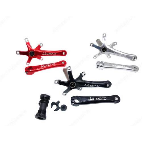 Litepro折叠车一体中空牙盘一体中空曲柄中空牙盘SP8 412中轴