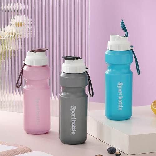 便携运动塑料水壶大容量pp创意盖子按扣太空杯户外随身杯水杯