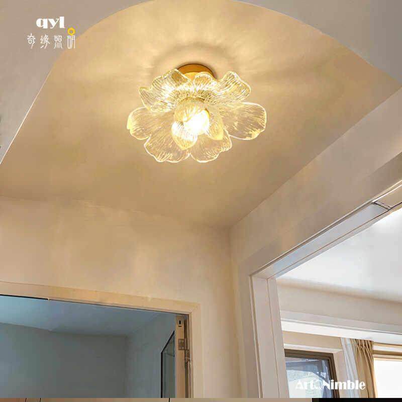 花瓣过道走廊灯高级感阳台琴房美容院楼梯衣帽间入户玄关吸顶灯,家装灯饰光源,厨卫/阳台/玄关/过道吸顶灯,淘宝优惠券,粉丝福利购,淘宝优惠卷