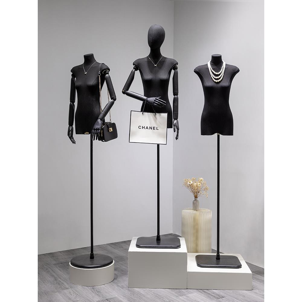 韩版扁身模特展示架女装平胸半身橱窗衣服装店专用人偶假人道具