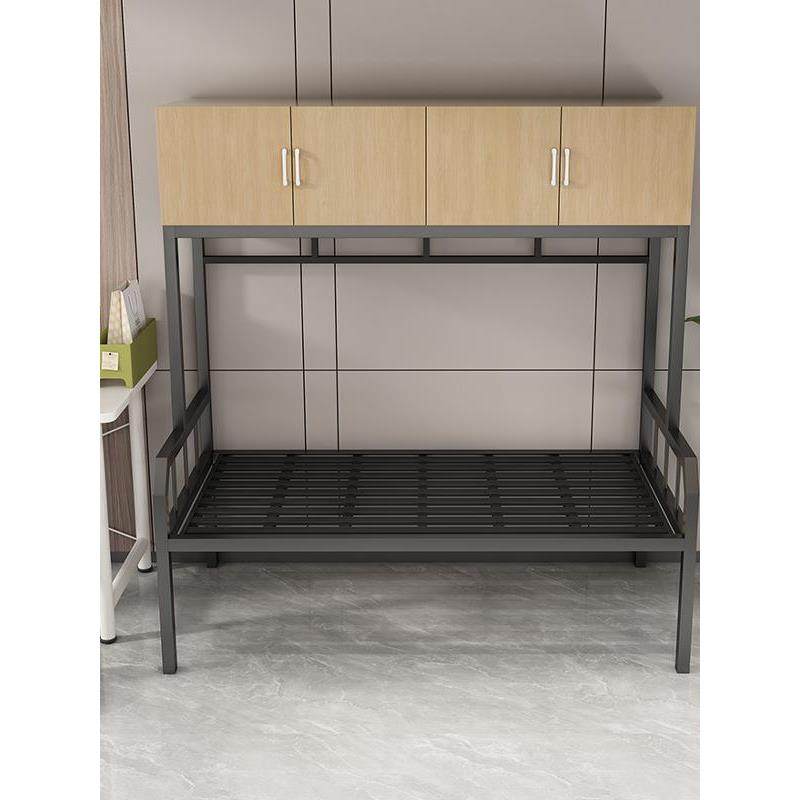 铁艺高架床柜家用单层床上柜下床多功能简约公寓床员工宿舍高低床,住宅家具,铁艺/钢木床,淘宝优惠券,粉丝福利购,淘宝优惠卷