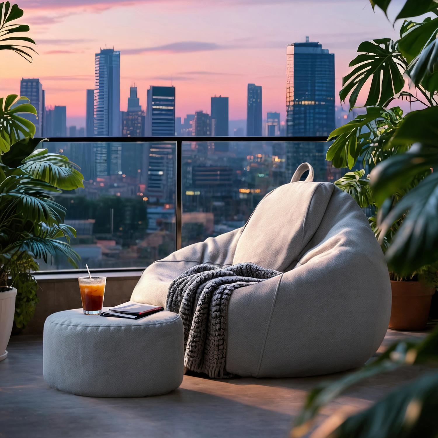 蓝玛懒人沙发可睡可躺窝窝椅解压热销榜阳台休息区豆袋单人小沙发