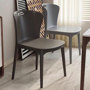 靠背塑料椅子加厚凳子家用可叠放餐椅客厅备用板凳餐厅商用餐桌椅