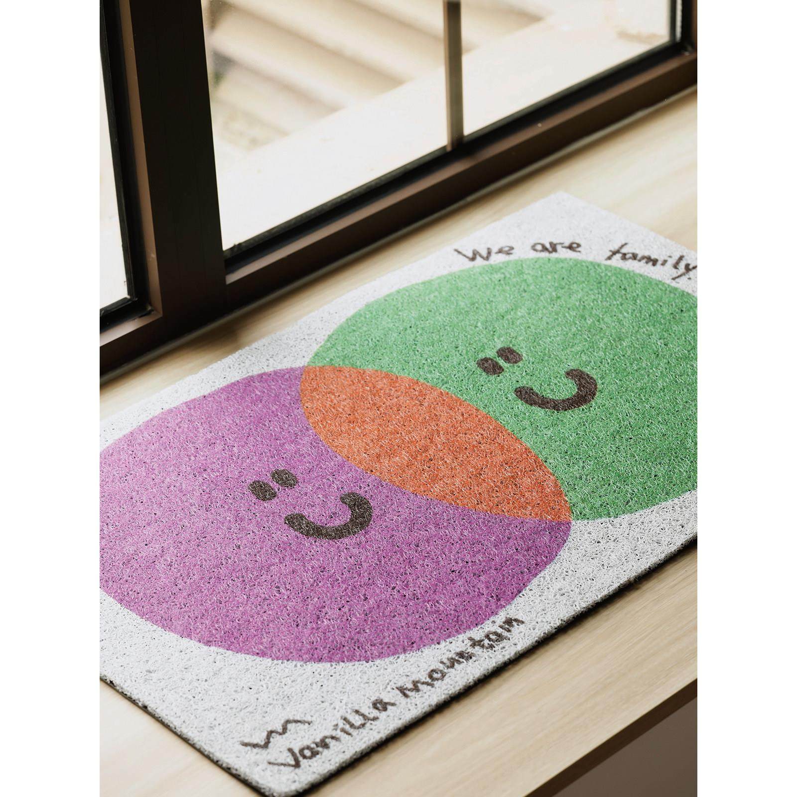 VM香草山 回家贴贴 原创设计入户防滑地垫丝圈客厅玄关进门口脚垫,居家布艺,入户地垫,淘宝优惠券,粉丝福利购,淘宝优惠卷