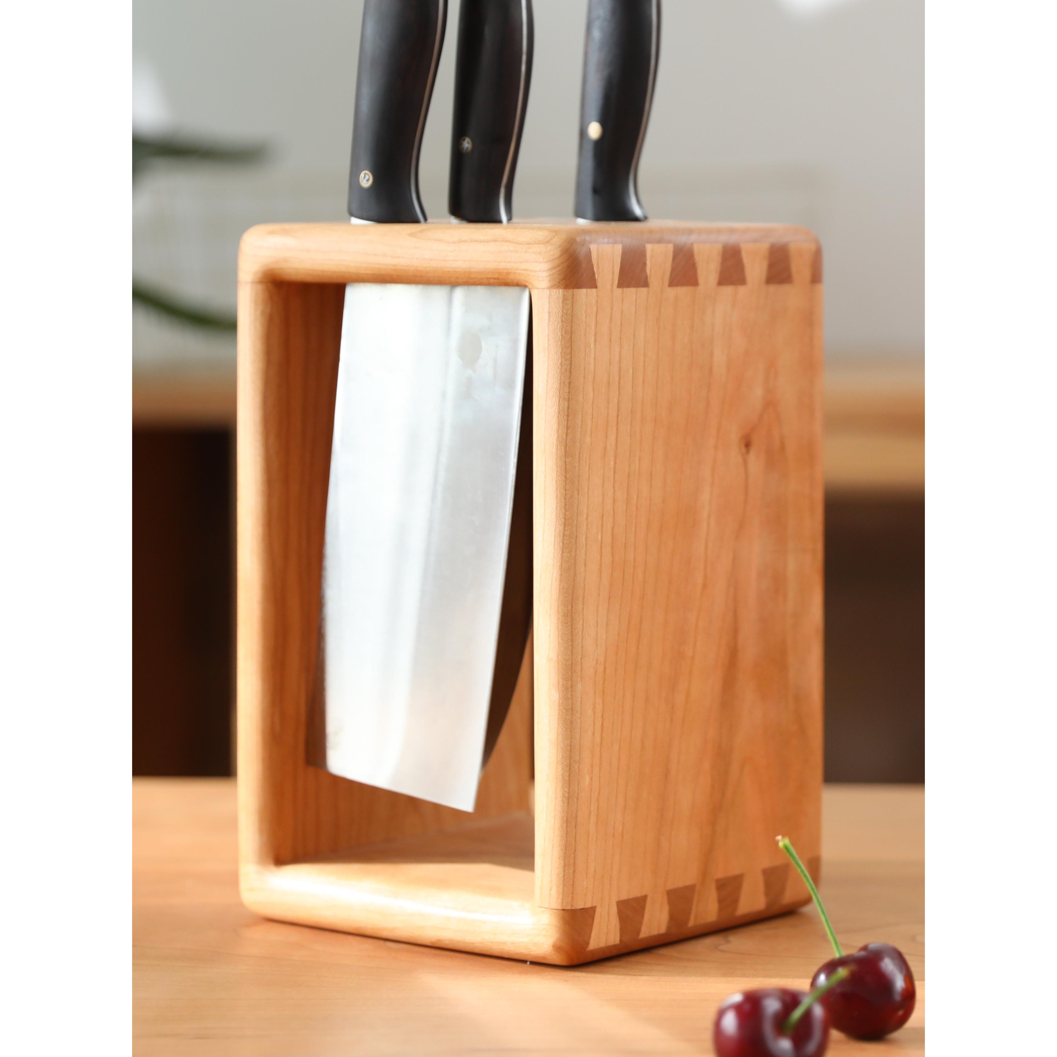 实木厨房刀架刀座置物架防尘高端菜刀架刀座收纳架通风防霉刀具