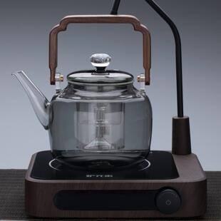 蒸茶煮茶壶自动上水电陶炉煮茶器一体式 玻璃茶壶喷淋式 抽水煮茶炉