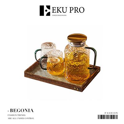EKU PRO·海棠花·冷水壶茶具套装家用耐高温玻璃茶杯 | Begonia