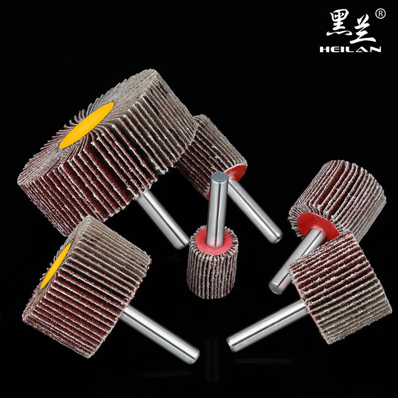 德国精装进口带柄叶轮百叶轮砂布磨头带柄百叶磨头带柄页轮打磨头