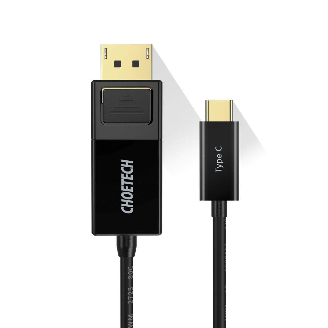 CHOETECH 厂家直销USB-C转DP快速转接线适用电脑电视高清线连接线