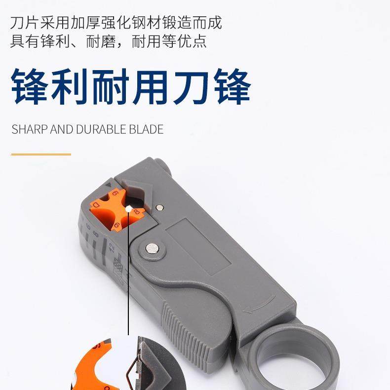 【源头厂家】双刀式同轴电缆剥线器网络工具网线钳 剥线钳/刀