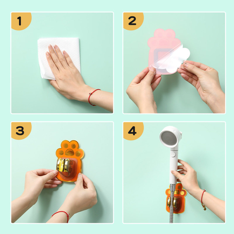 免打孔花洒支架摇头可调节浴室喷头淋浴万向固定座莲蓬头支架现货