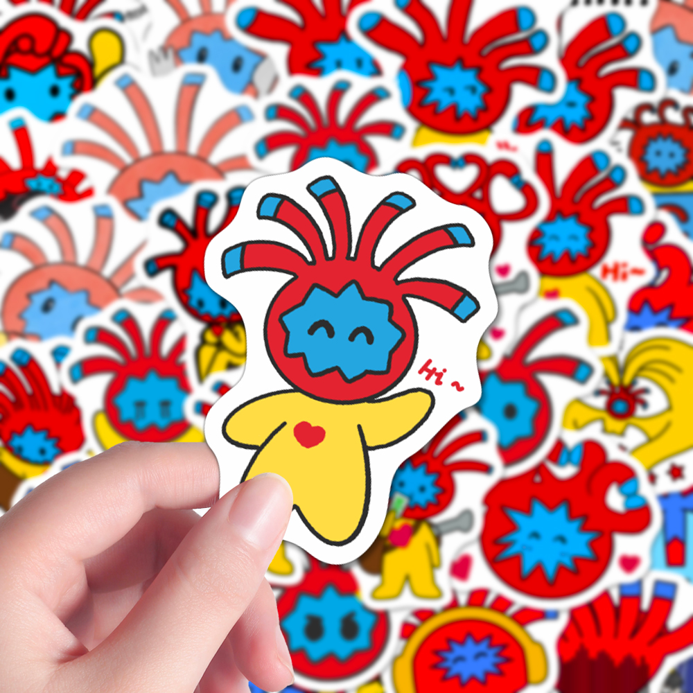 146张六毛贴纸荒芜陈楚生表情新款ins之境周边卡通可爱桌面装饰