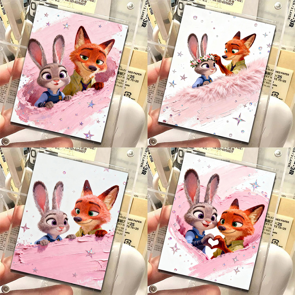 18张疯狂动物城拍立得小卡尼克朱迪趣味可爱周边珍藏LOMO小卡diy