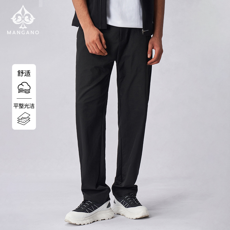 【松紧腰】曼加龙2025春秋新款时尚运动裤百搭直筒裤男士休闲裤